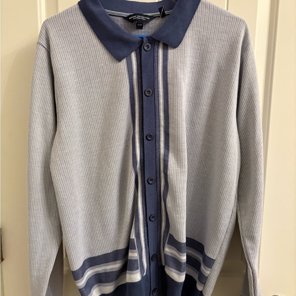 Report Collection Blue Sweater